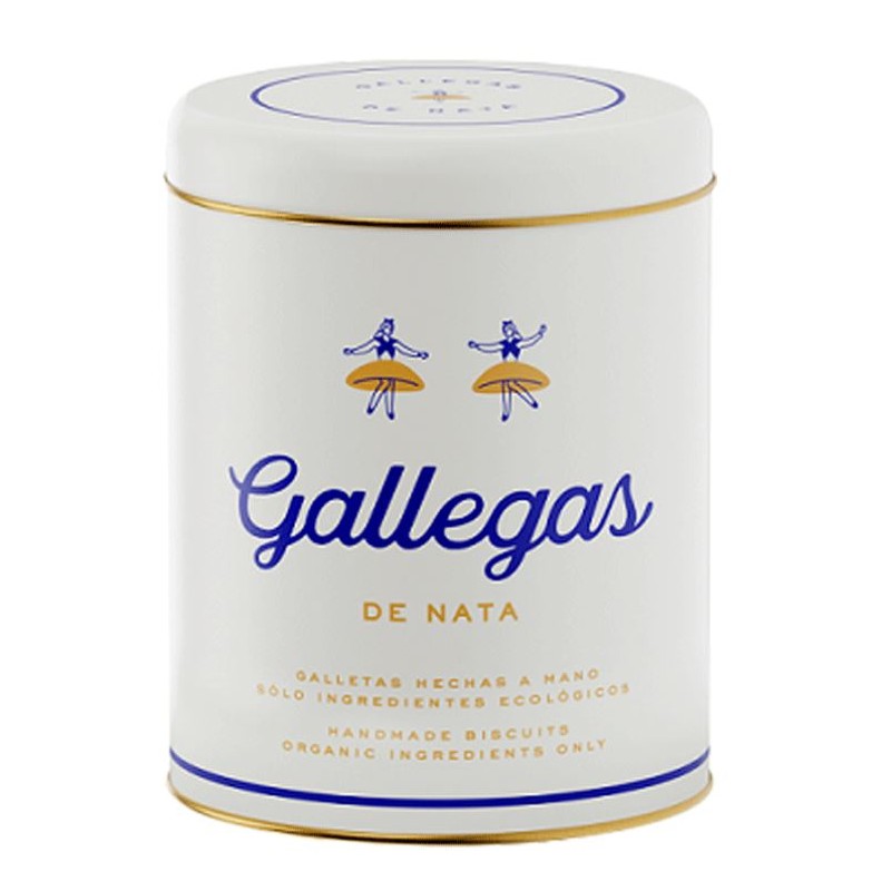 Lata 'Gallegas de nata' galletas de nata artesanales 250g