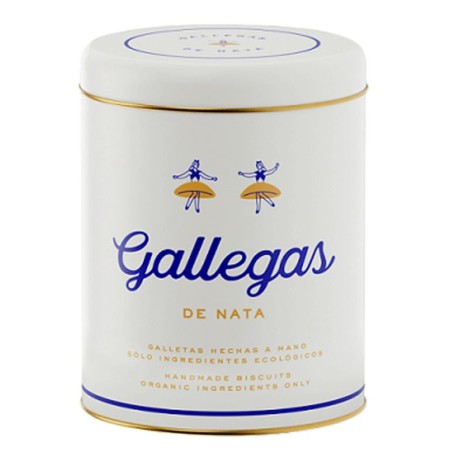 Lata 'Gallegas de nata' galletas de nata artesanales 250g