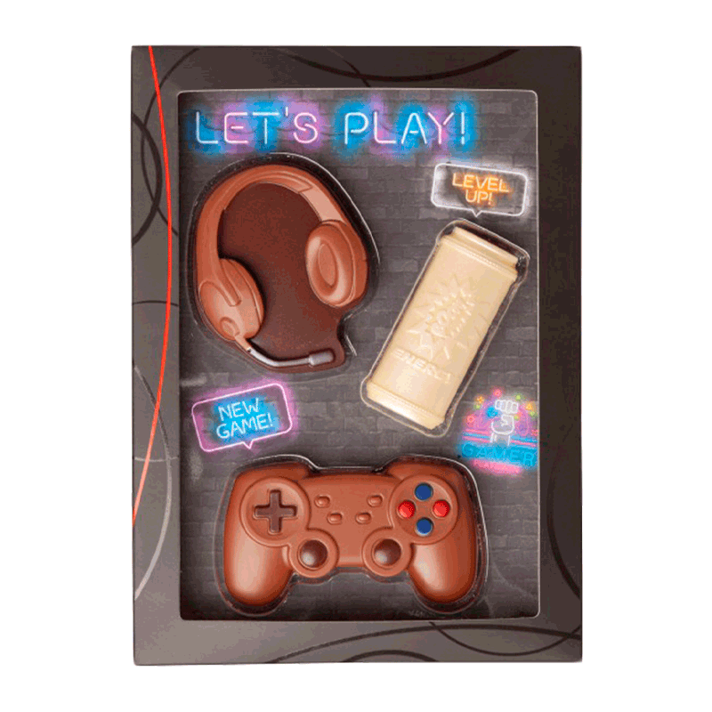 Kit chocolate con leche 'Gaming-Set'