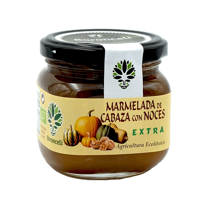 Mermelada de calabaza con nueces ecológica 200g Baronceli