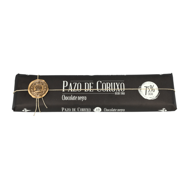 Tableta de chocolate 75% cacao 300g Pazo de Coruxo