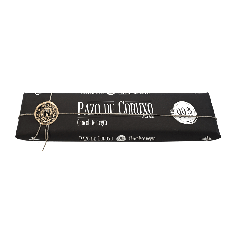 Tableta de chocolate negro 99% cacao 300g Pazo de Coruxo