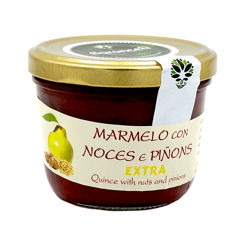 Tarro membrillo con nueces y piñones 200g Baronceli