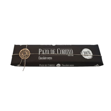 Tableta de chocolate negro 100% cacao 300g Pazo de Coruxo