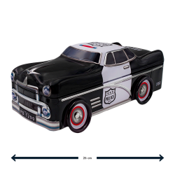 Lata de bombones praliné leche `coche de policia´ 300g Chocoday