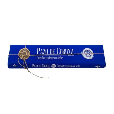 Tableta de chocolate con leche crujiente 300g Pazo de Coruxo