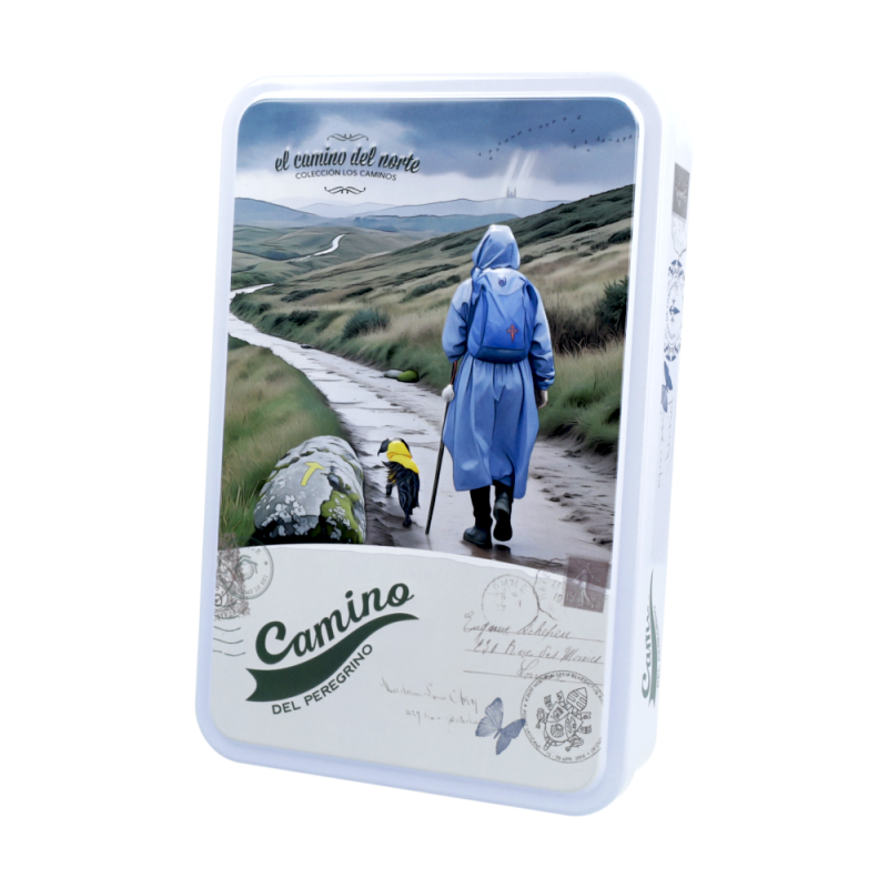 Lata bombones praliné leche 'Camino del norte' 150g