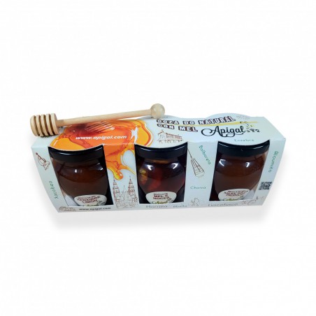 Estuche de miel Galicia Apigal 3x150g