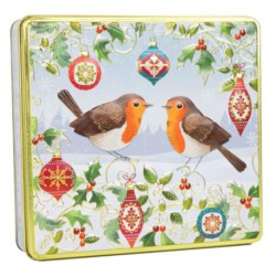 Lata de bombones petirrojo...